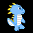 Blue Dino Icon