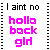 Holla Back Girl