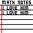 Math Notes I Love Him