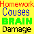 Homework Couses Brain Damage Myspace Icon