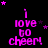 I Love Cheer Myspace Icon 2