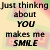 Just Thinking About You Makes Smile Myspace Icon