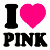 I Love Pink Myspace Icon 2