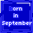 Born In September Myspace Icon