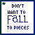 Do Not Want To Fall To Pieces Myspace Icon