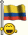 Colombia Flag smiley 40