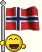Norway Flag smiley 97
