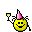 Drink on party smiley